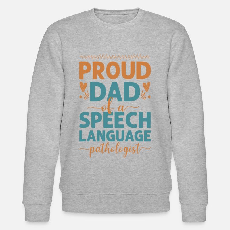 Speech Therapist Therapy Assistant - Stanley/Stella CHANGER Unisex Organic Sweatshirt - heather grey