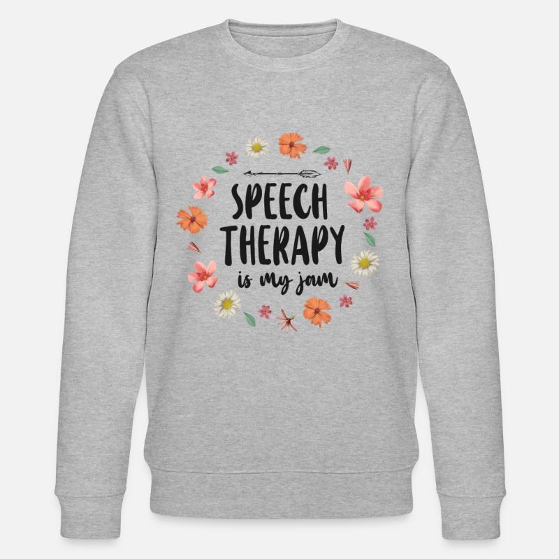 Speech Therapist Therapy Assistant - Stanley/Stella CHANGER Unisex Organic Sweatshirt - heather grey