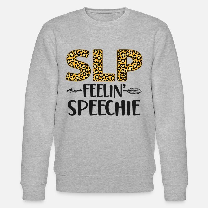 Speech Therapist Therapy Assistant - Stanley/Stella Unisex Bio-Sweatshirt CHANGER - Grau meliert