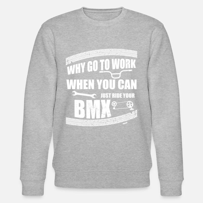 BMX Arbeit Beruf Leidenschaft Hobby - Stanley/Stella Unisex Bio-Sweatshirt CHANGER  - Grau meliert