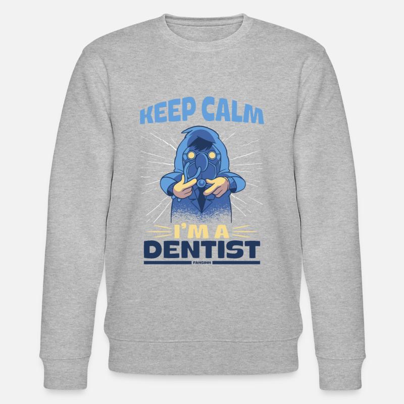 Keep Calm I'm A Dentist - Stanley/Stella Unisex Bio-Sweatshirt CHANGER  - Grau meliert