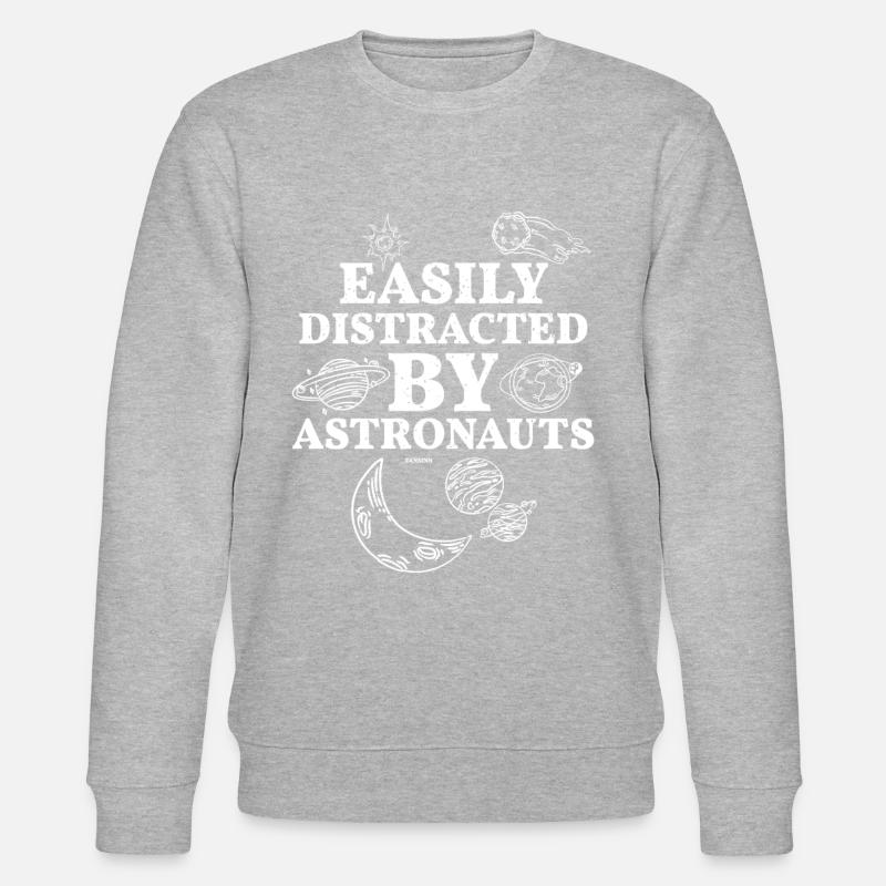 100% Certified Astronaut Lover - Stanley/Stella Unisex Bio-Sweatshirt CHANGER - Grau meliert