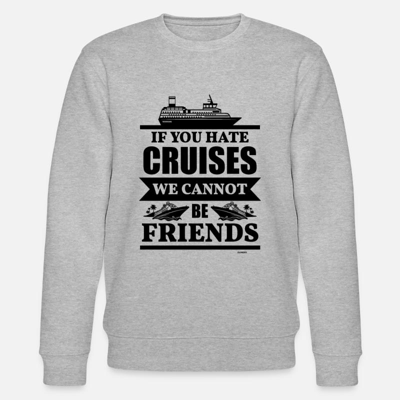 Freunde Kreuzfahrtschiff Geschenkidee - Stanley/Stella Unisex Bio-Sweatshirt CHANGER  - Grau meliert