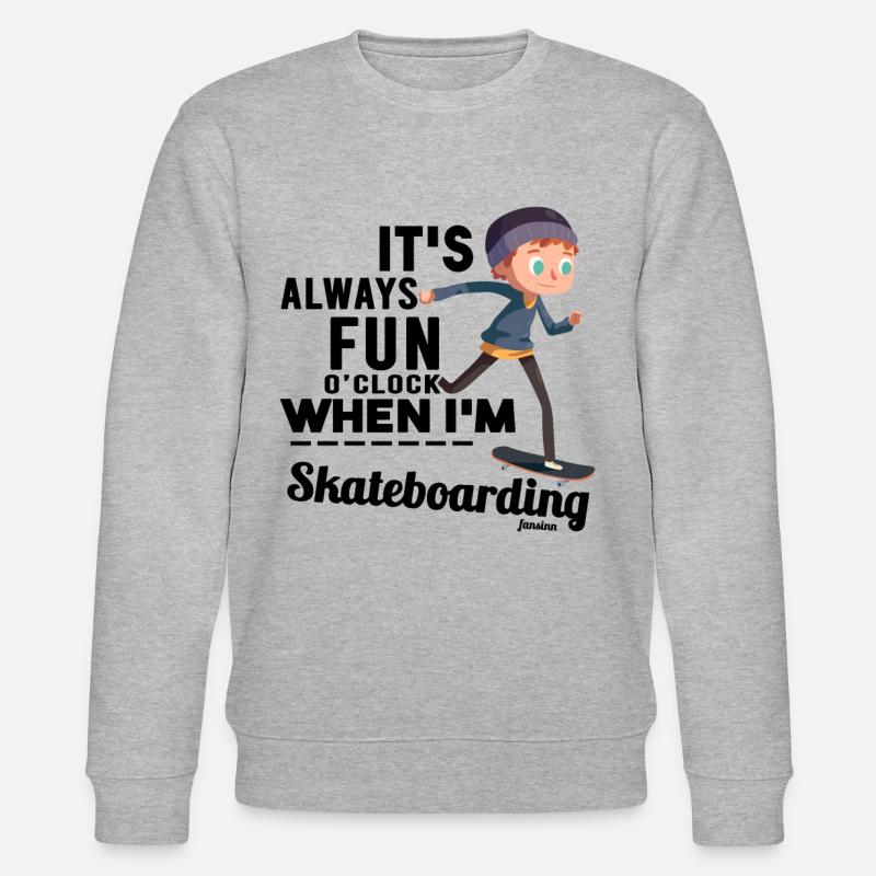 Skateboarding - Stanley/Stella Unisex Bio-Sweatshirt CHANGER  - Grau meliert