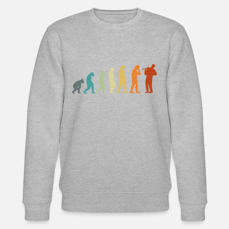 Violon Violoniste Evolution Retro - Sweat bio CHANGER Stanley/Stella Unisexe - gris chiné