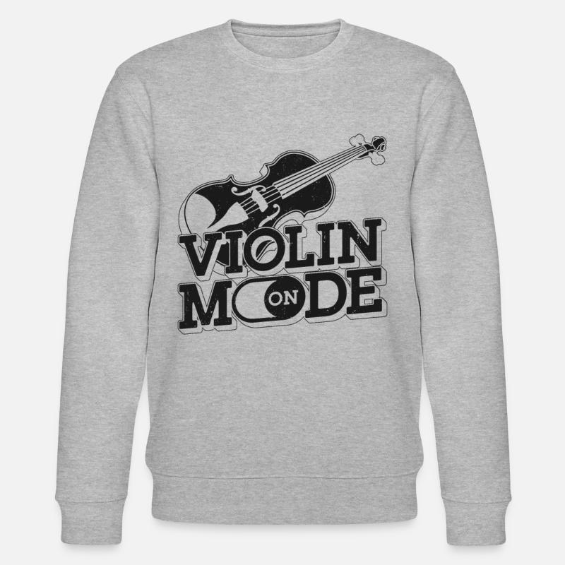 Violon Violoniste Mode Violon On - Sweat bio CHANGER Stanley/Stella Unisexe - gris chiné
