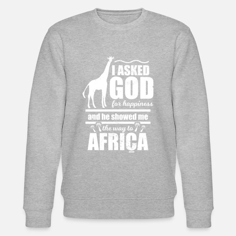 Afrika - Stanley/Stella Unisex Bio-Sweatshirt CHANGER  - Grau meliert