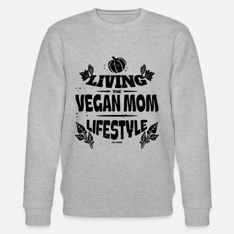 coole vegane Mutter - Stanley/Stella Unisex Bio-Sweatshirt CHANGER  - Grau meliert