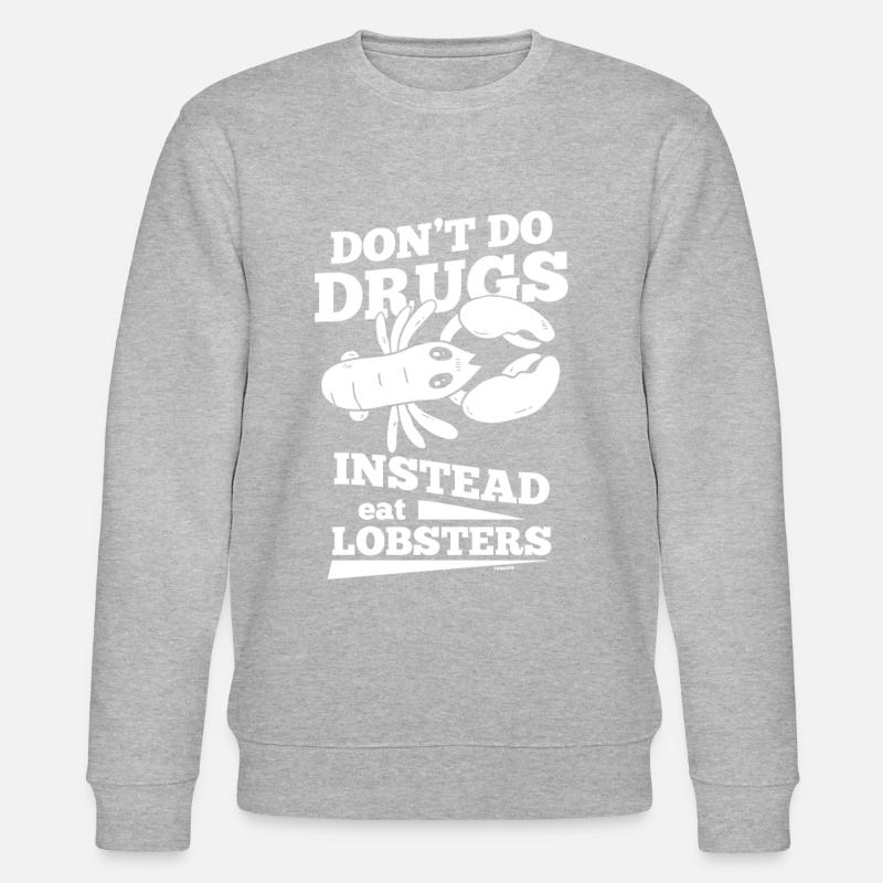 Idée cadeau homard - Sweat bio CHANGER Stanley/Stella Unisexe - gris chiné