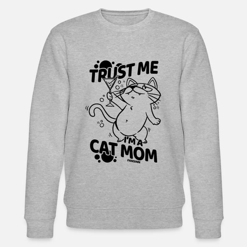 Maman chat - Sweat bio CHANGER Stanley/Stella Unisexe - gris chiné