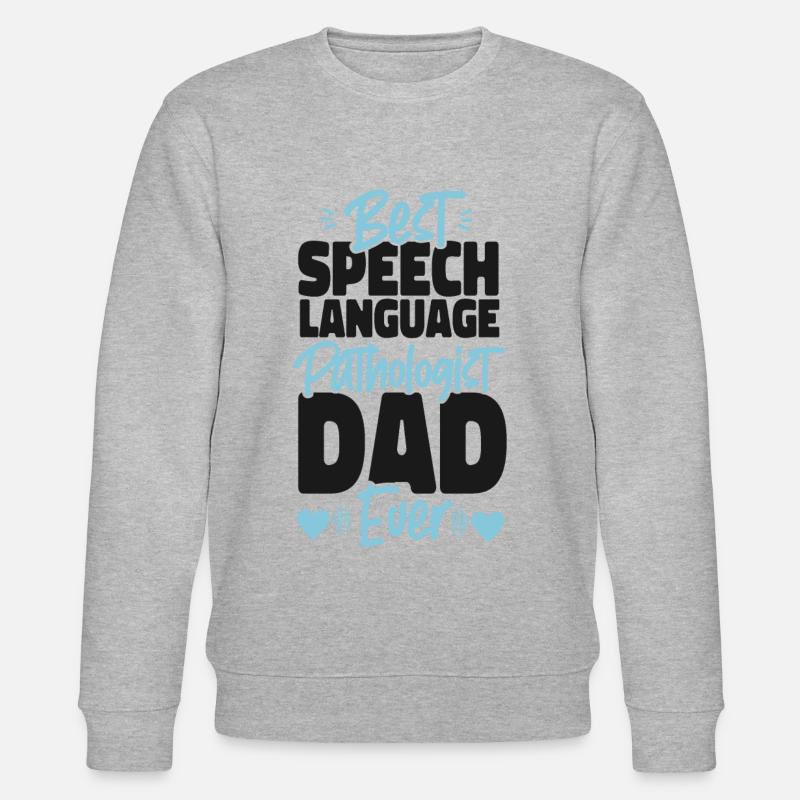 Speech Therapist Therapy Assistant - Stanley/Stella Unisex Bio-Sweatshirt CHANGER  - Grau meliert