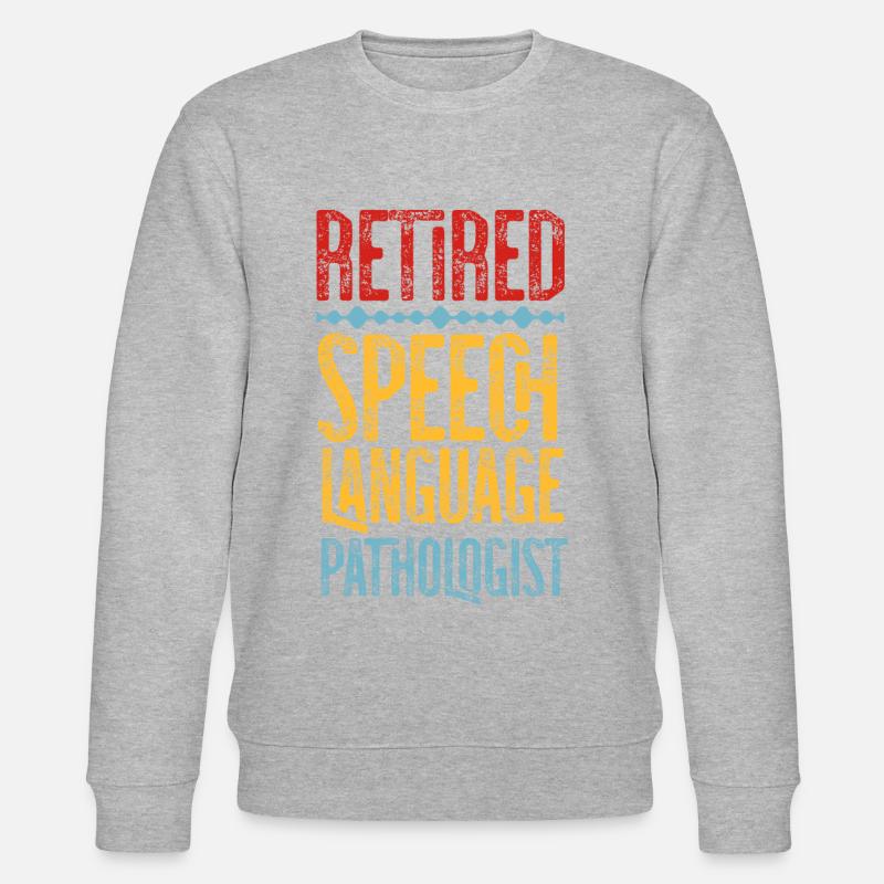 Speech Therapist Therapy Assistant - Stanley/Stella Unisex Bio-Sweatshirt CHANGER - Grau meliert