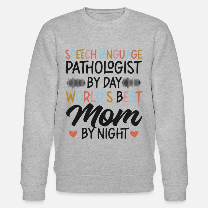 Speech Therapist Therapy Assistant - Stanley/Stella Unisex Bio-Sweatshirt CHANGER  - Grau meliert