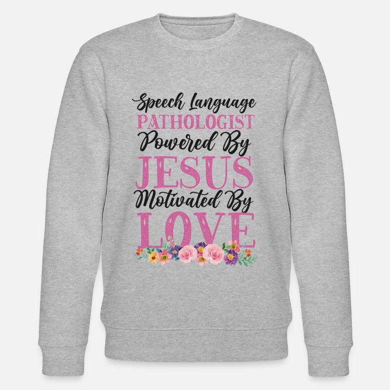 Speech Therapist Therapy Assistant - Stanley/Stella CHANGER Unisex Organic Sweatshirt - heather grey