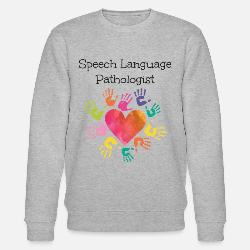 Speech Therapist Therapy Assistant - Stanley/Stella CHANGER Unisex Organic Sweatshirt - heather grey