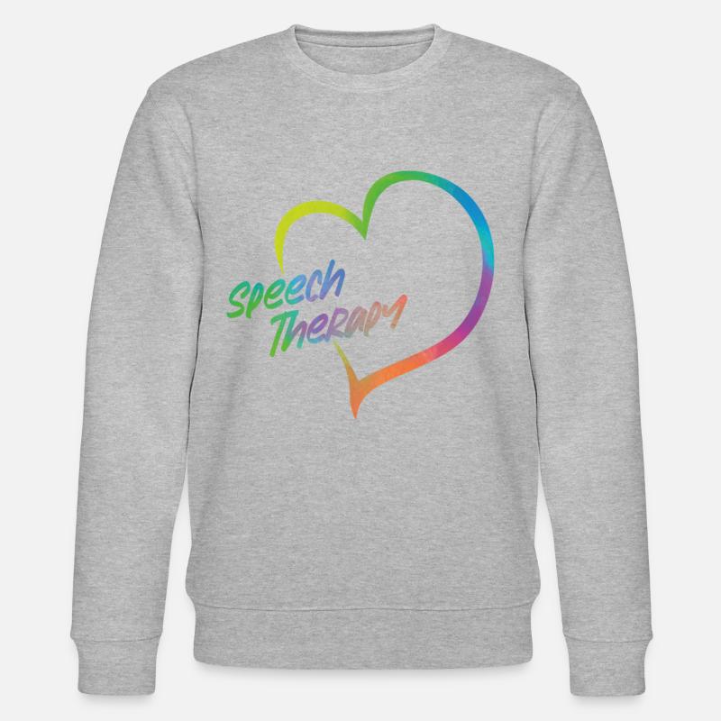 Speech Therapist Therapy Assistant - Stanley/Stella Unisex Bio-Sweatshirt CHANGER  - Grau meliert