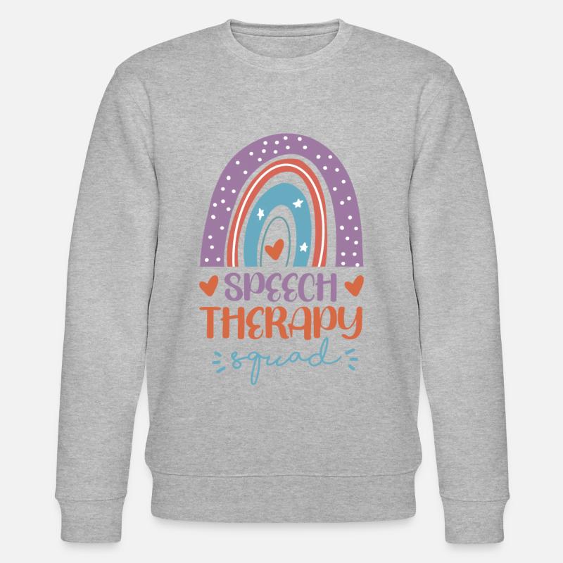 Speech Therapist Therapy Assistant - Stanley/Stella CHANGER Unisex Organic Sweatshirt - heather grey