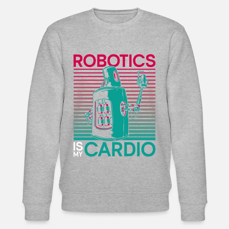 Robot Robotics Engineer Robotics - Stanley/Stella Unisex Bio-Sweatshirt CHANGER - Grau meliert