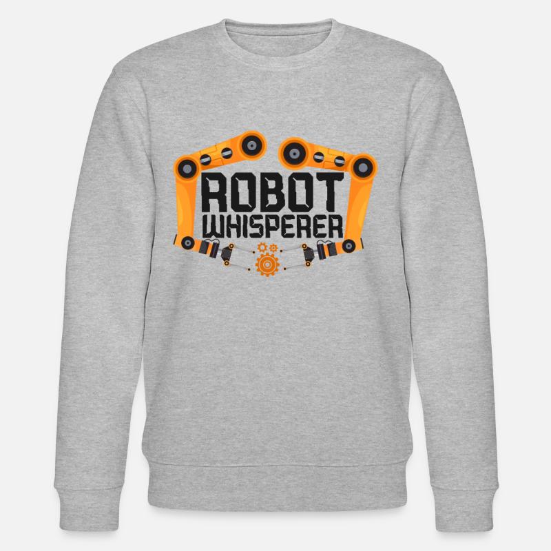 Robot Robotics Engineer Robot - Stanley/Stella CHANGER Unisex Organic Sweatshirt - heather grey
