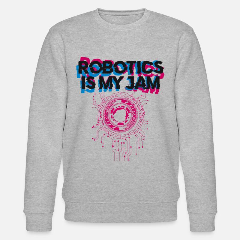Robot Robotics Engineer Robotics - Stanley/Stella CHANGER Unisex Organic Sweatshirt - heather grey