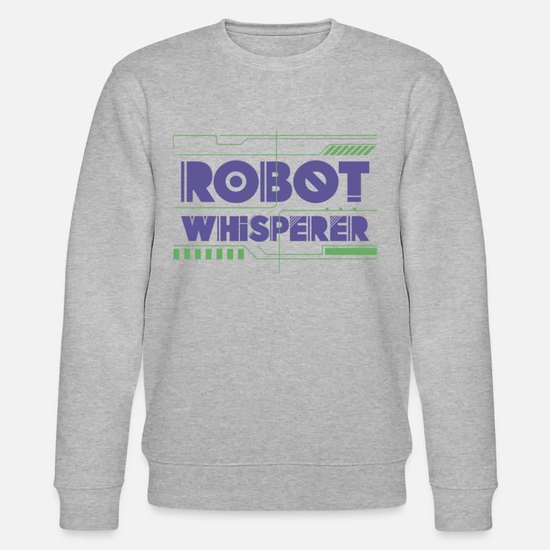 Robot Robotics Engineer Robot - Stanley/Stella CHANGER Unisex Organic Sweatshirt - heather grey