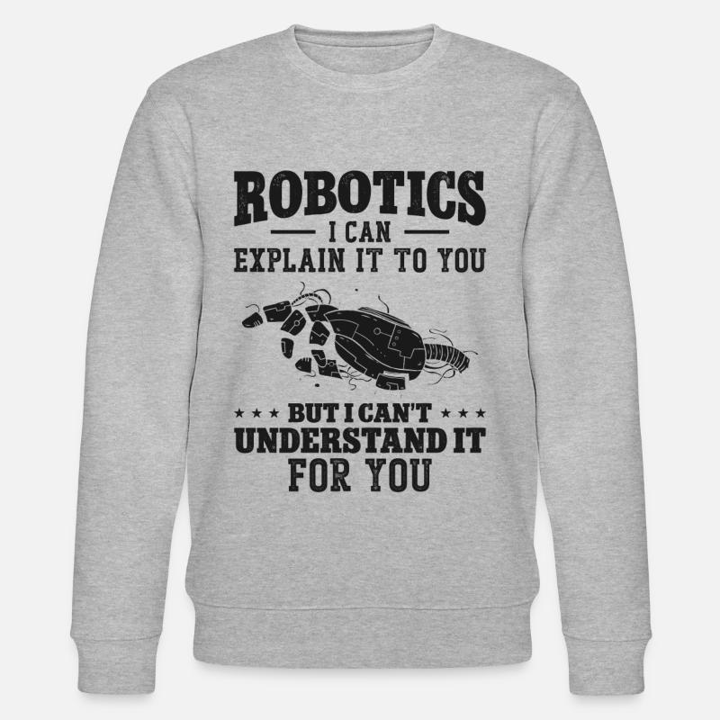 Robot Robotics Engineer Robotics I - Stanley/Stella Unisex Bio-Sweatshirt CHANGER - Grau meliert
