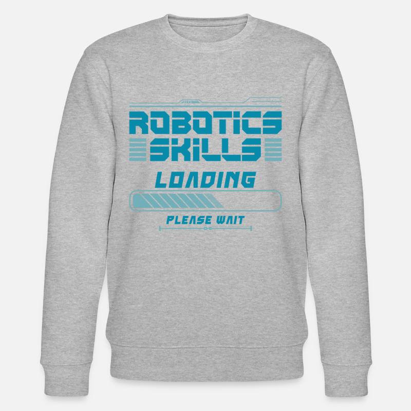 Robot Robotics Engineer Robotics - Stanley/Stella Unisex Bio-Sweatshirt CHANGER  - Grau meliert