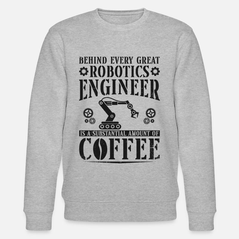 Robot Robotics Engineer Café - Sweat bio CHANGER Stanley/Stella Unisexe - gris chiné