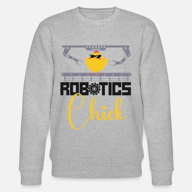 Robot Robotics Engineer Cool - Stanley/Stella CHANGER Unisex Organic Sweatshirt - heather grey