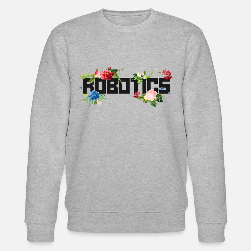 Ingénieur en robotique robotique Fleur - Sweat bio CHANGER Stanley/Stella Unisexe - gris chiné