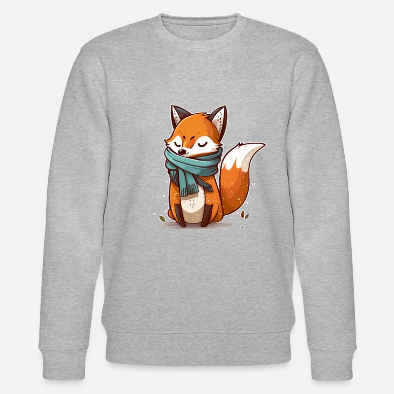 Fancy Fox - Stanley/Stella CHANGER Unisex Organic Sweatshirt - heather grey