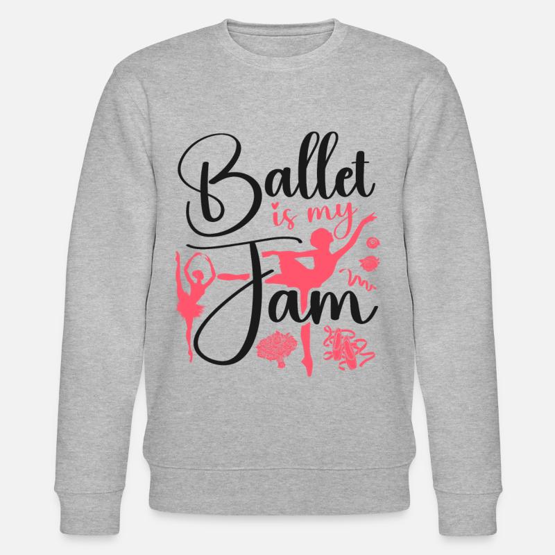 Ballet Danseuse Danse Ballerine - Sweat bio CHANGER Stanley/Stella Unisexe - gris chiné