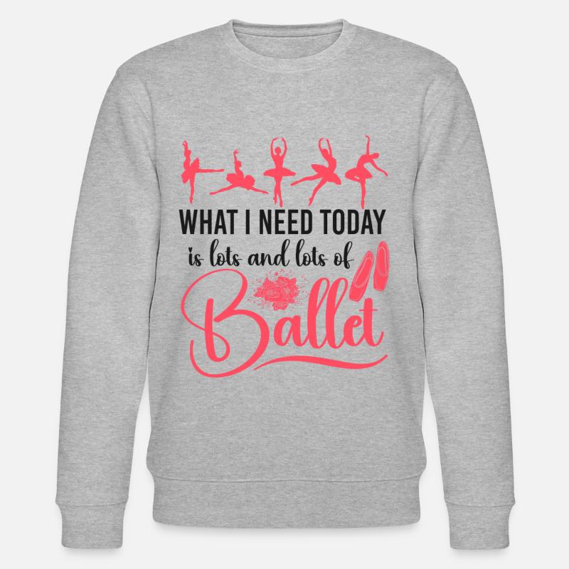 Ballet Danseuse Danse Ballerine - Sweat bio CHANGER Stanley/Stella Unisexe - gris chiné