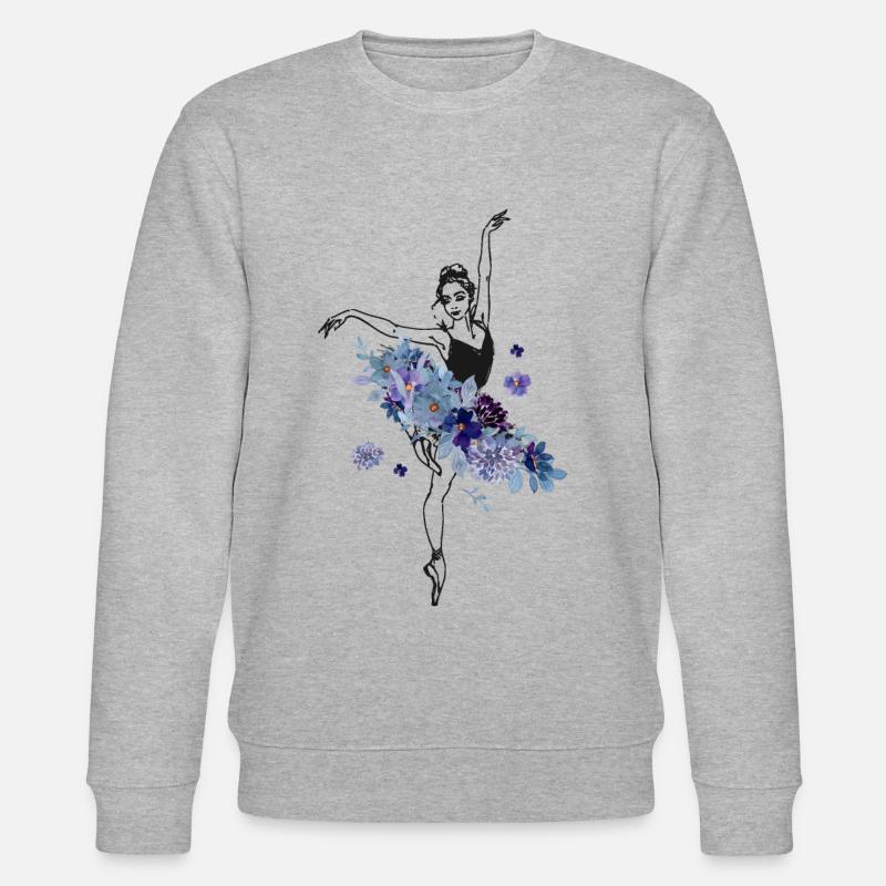 Ballet Danseuse Danse Ballerine - Sweat bio CHANGER Stanley/Stella Unisexe - gris chiné