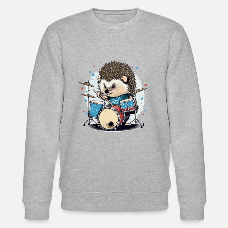 Rockin Igel - Stanley/Stella Unisex Bio-Sweatshirt CHANGER  - Grau meliert