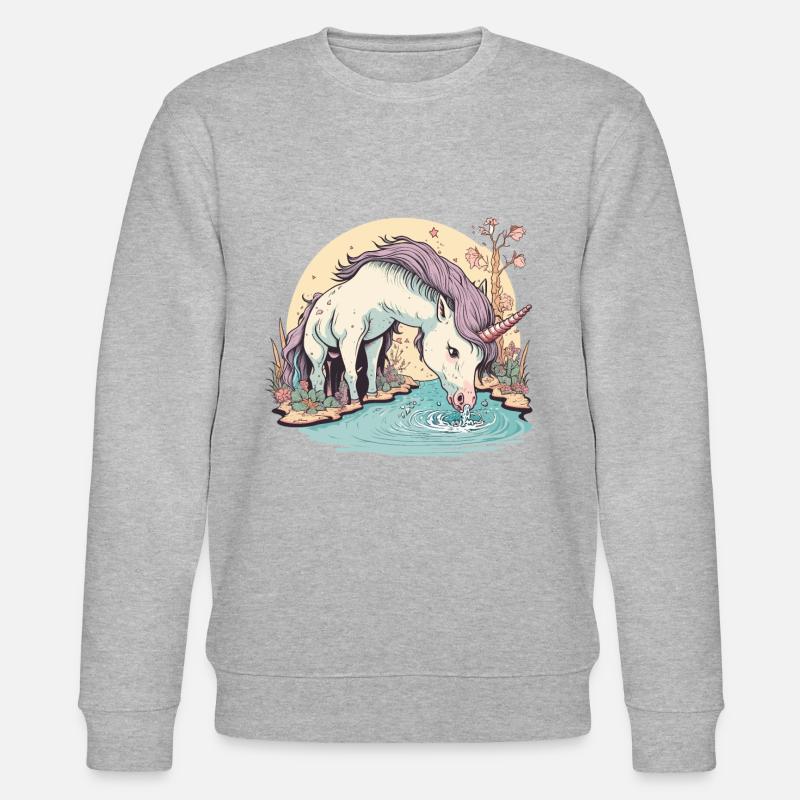 Ätherische Erfrischung - Stanley/Stella Unisex Bio-Sweatshirt CHANGER  - Grau meliert