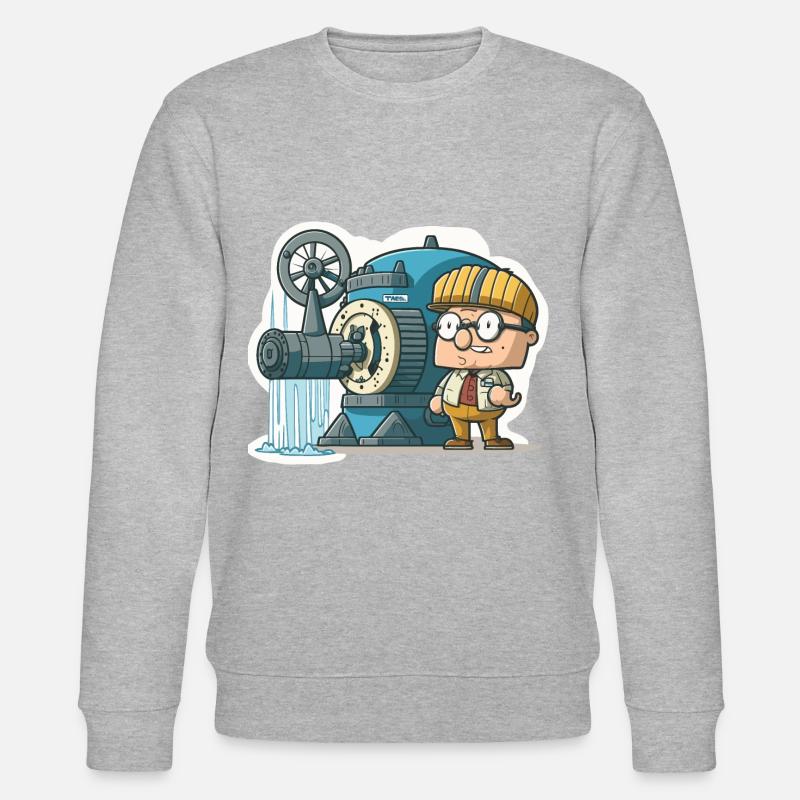 Puissance éolienne : énergie éolienne - Sweat bio CHANGER Stanley/Stella Unisexe - gris chiné