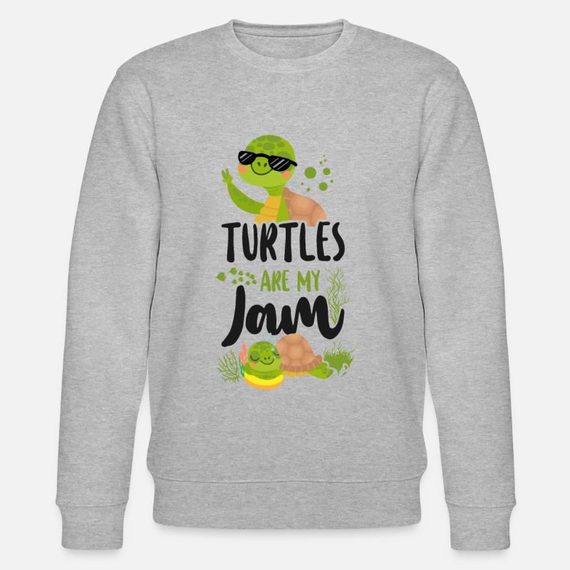 Sea Turtle Tortoise Sunglasses - Stanley/Stella Unisex Bio-Sweatshirt CHANGER  - Grau meliert