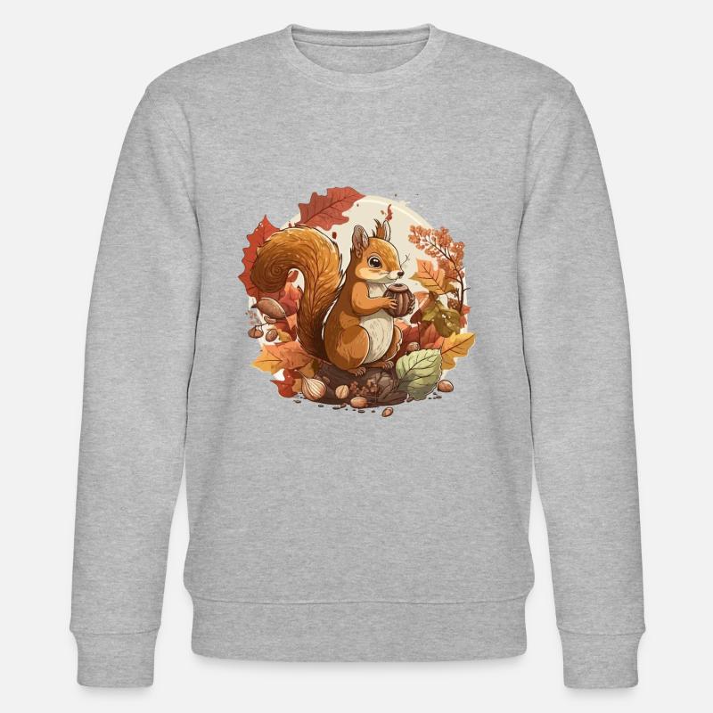 Eichhörnchen-Ernte - Stanley/Stella Unisex Bio-Sweatshirt CHANGER  - Grau meliert