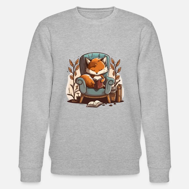 Foxy Reader - Sweat bio CHANGER Stanley/Stella Unisexe - gris chiné