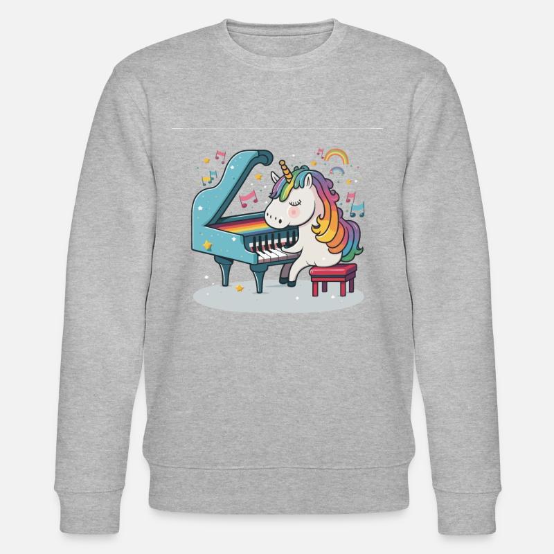 Regenbogen-Harmonie - Stanley/Stella Unisex Bio-Sweatshirt CHANGER  - Grau meliert