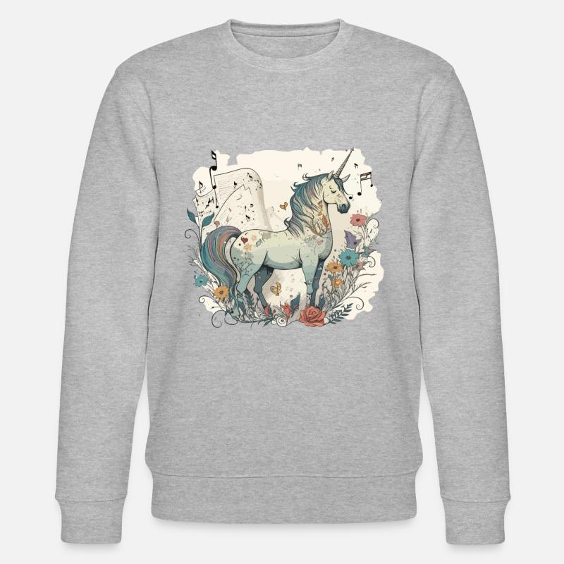 Musik in der Luft - Stanley/Stella Unisex Bio-Sweatshirt CHANGER  - Grau meliert