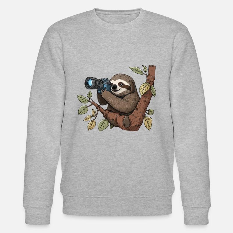 Der Slow-Snap - Stanley/Stella Unisex Bio-Sweatshirt CHANGER  - Grau meliert