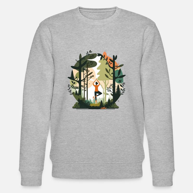 Flux forestier - Sweat bio CHANGER Stanley/Stella Unisexe - gris chiné