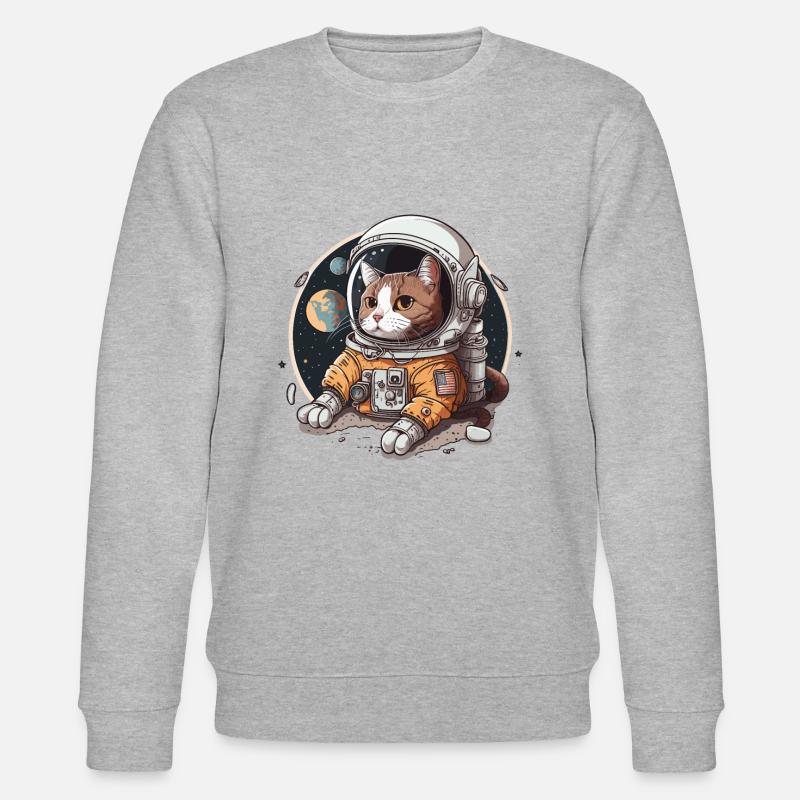 Kosmisches Abenteuer - Stanley/Stella Unisex Bio-Sweatshirt CHANGER  - Grau meliert