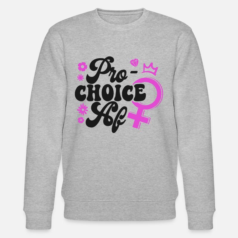 Feminist Pro-Choice Af - Stanley/Stella Unisex Bio-Sweatshirt CHANGER  - Grau meliert