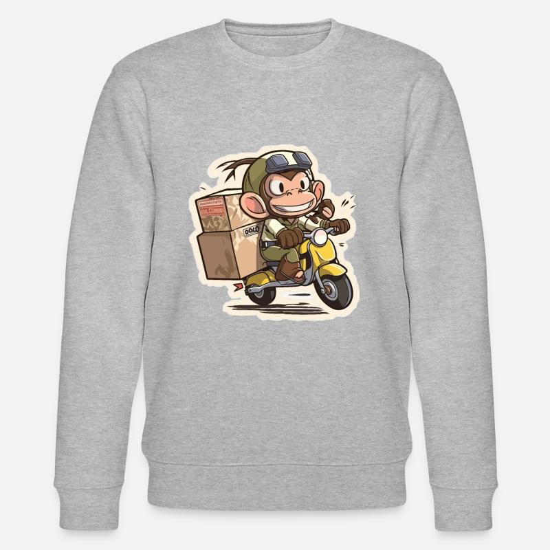 Course à la banane - Sweat bio CHANGER Stanley/Stella Unisexe - gris chiné
