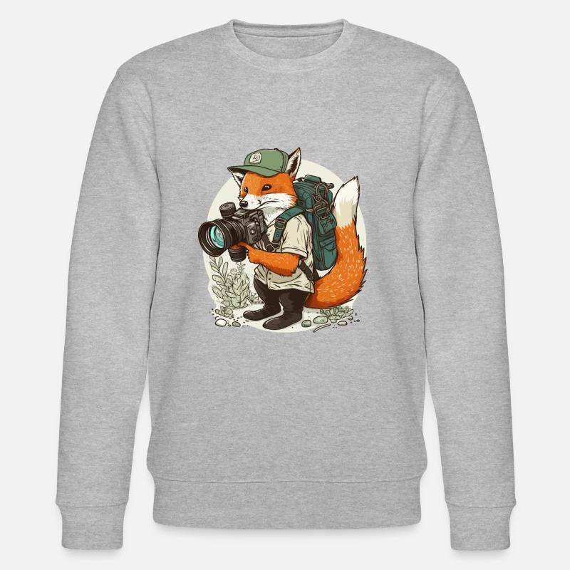 Foxs Flash - Stanley/Stella CHANGER Unisex Organic Sweatshirt - heather grey