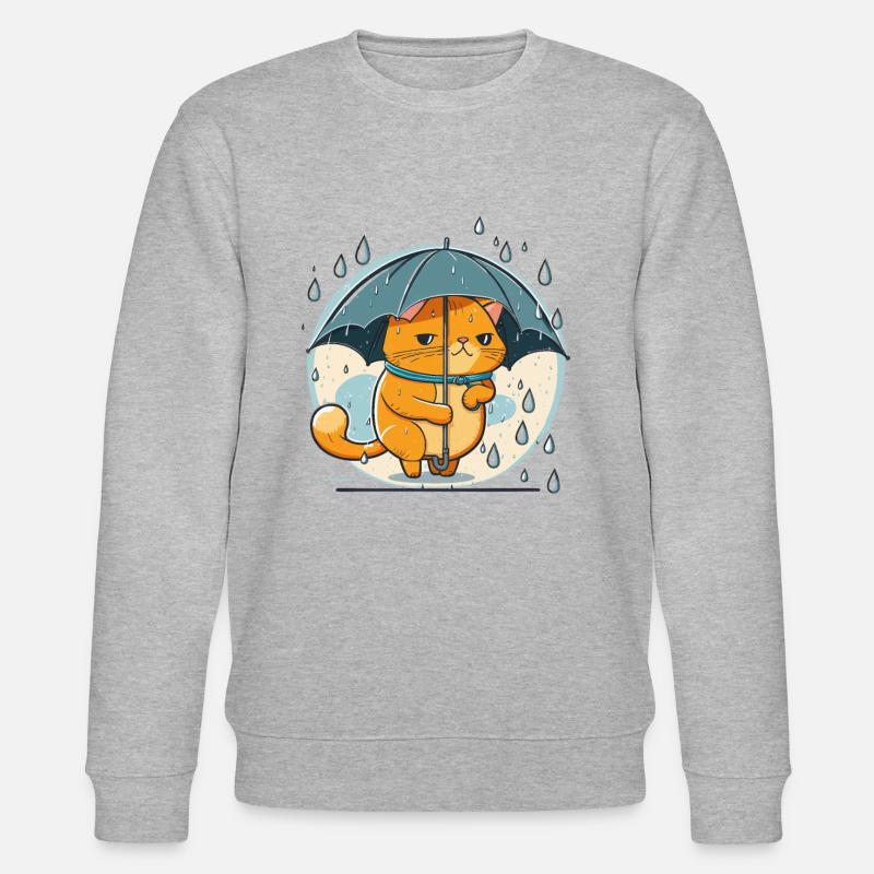 Feline Fein - Stanley/Stella Unisex Bio-Sweatshirt CHANGER  - Grau meliert
