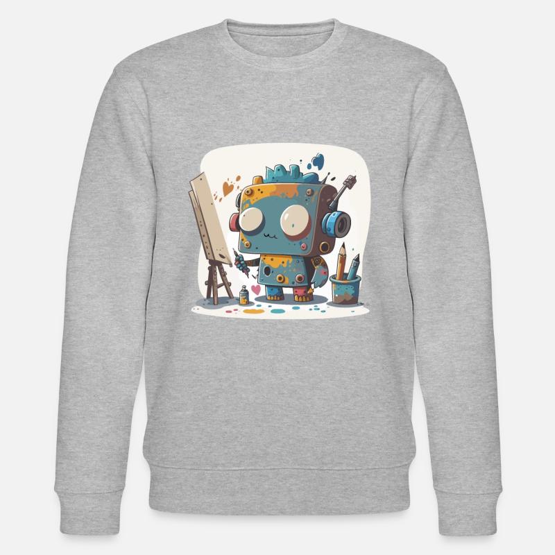 Chef-d’œuvre de robot - Sweat bio CHANGER Stanley/Stella Unisexe - gris chiné